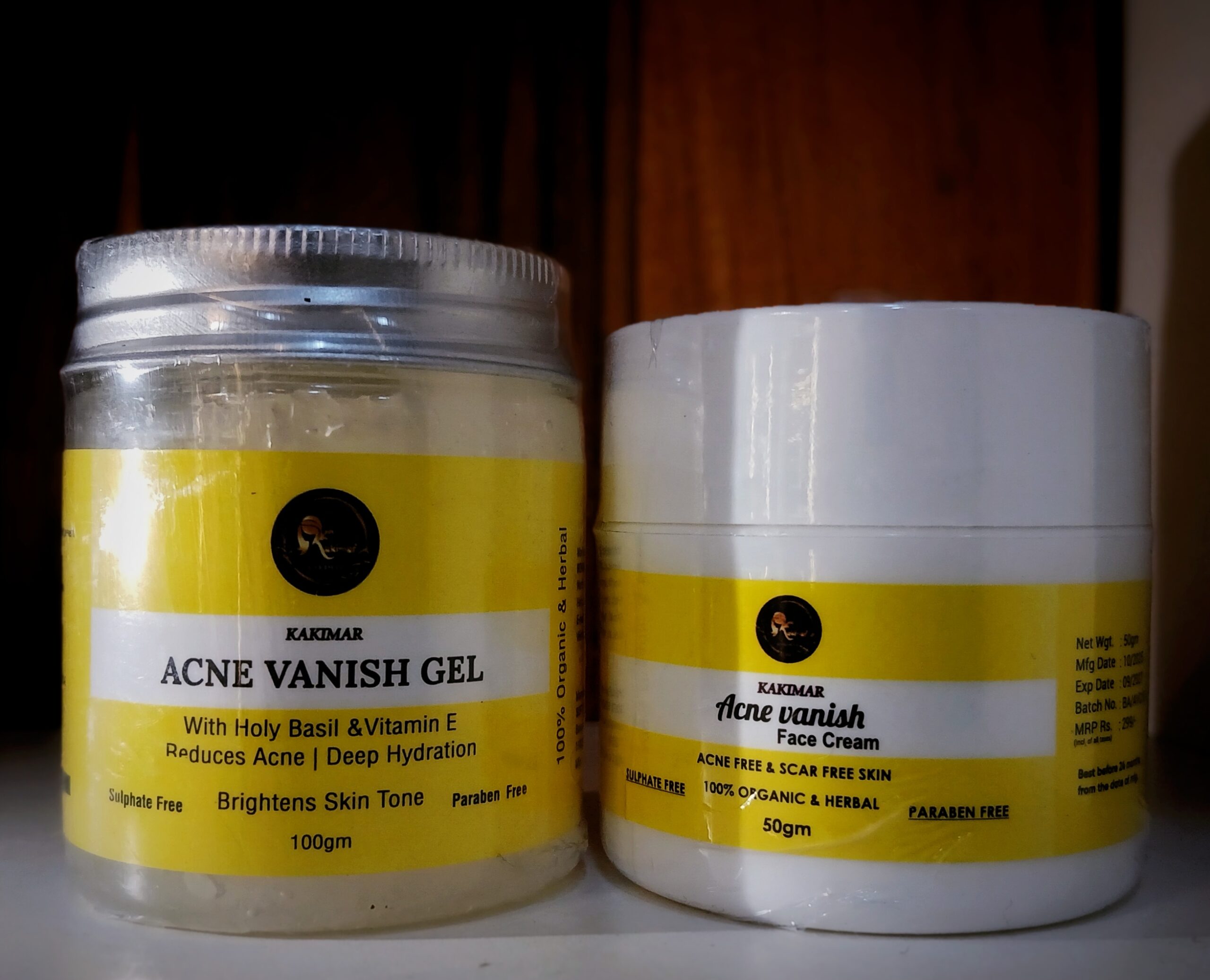 KAKIMAR ACNE VANISH GEL AND CREAM