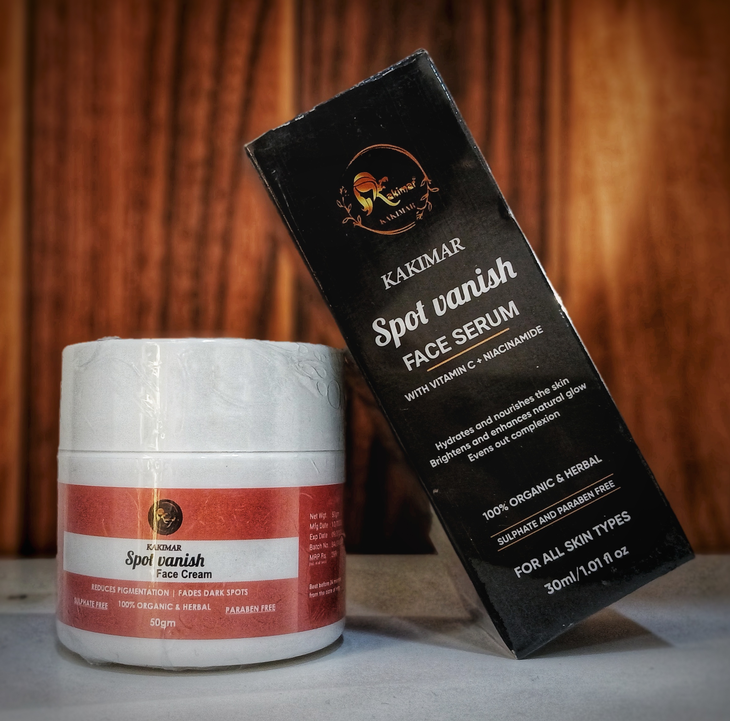 KAKIMAR SPOT VANISH FACE CREAM AND FACE SERUM